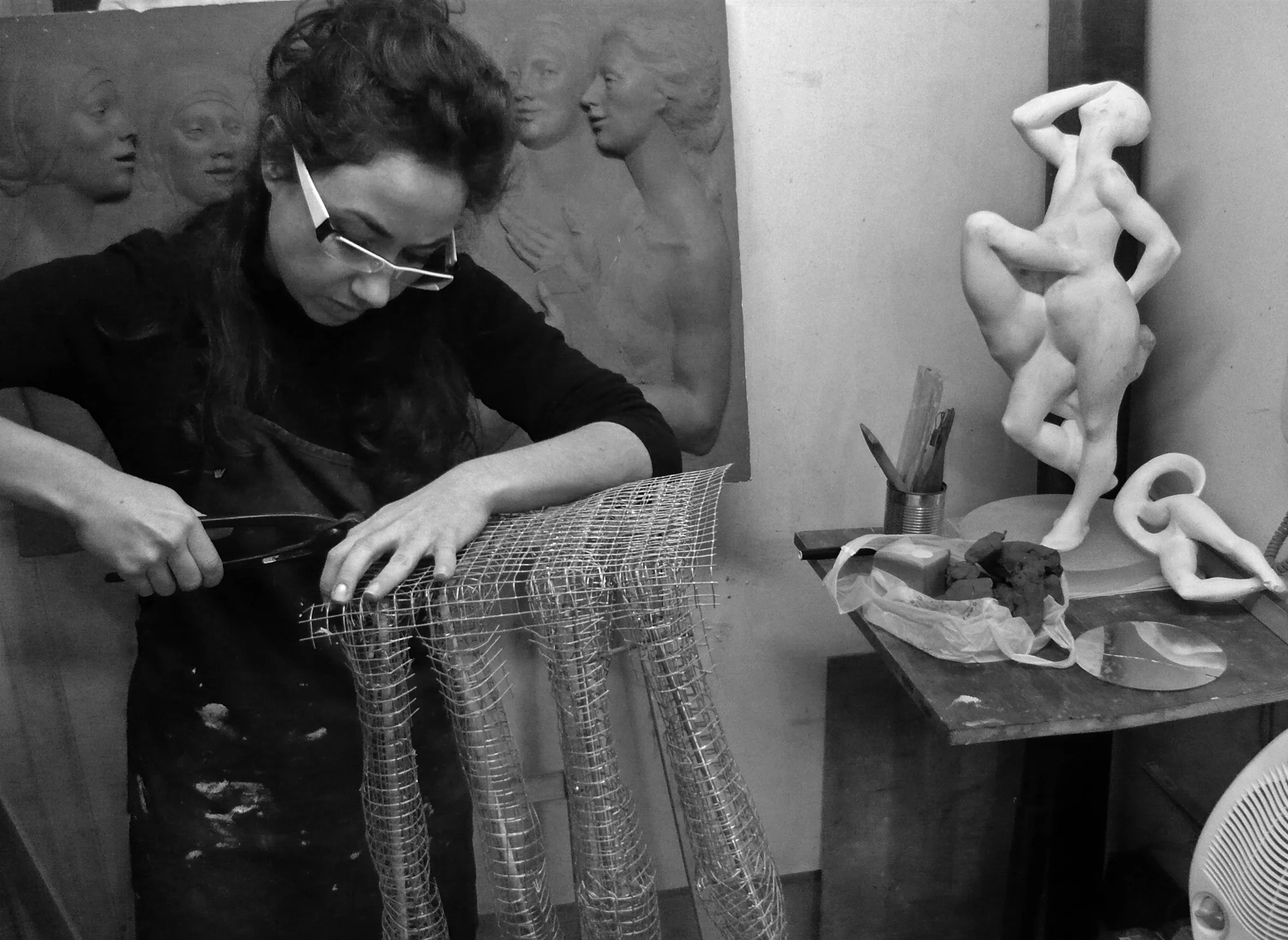 Ana Celdrán Beltrán nel suo studio 2 Ana Celdrán Beltrán nel suo studio 2